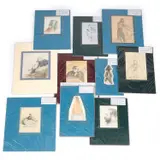 Lieutenant Dudley Maryon Wilson, Ten Sketches From Malta, Figures And Portraits, Pencil and wash Unframed Various sizes