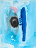 Alistair Grant, Untitled (Blue), Watercolour and ink Unframed