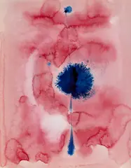 Alistair Grant, Untitled (Pink), Watercolour and ink Unframed