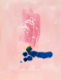 Alistair Grant, Untitled (Pink And Blue), Watercolour and ink Unframed