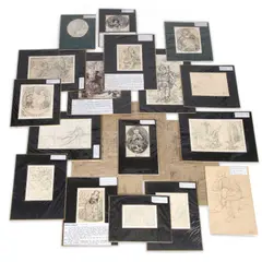 Harold John Stanley, Twenty Original Illustrations, Pencil and charcoal Unframed Various sizes