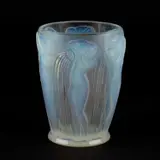 René Lalique (French, 1860–1945), A 'Danaïdes' Vase Designed 1926 by René Lalique, glass, wheel-cut R, sold Nov 2025