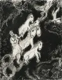 Marc Chagall, Elies vogn, Litografi, lysmål
