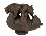 Nic Schiøll, Binne med to unger, Bronse