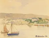 Thorolf Holmboe, Kristiania sett fra sjøen