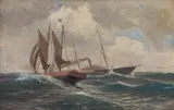 Nils Hansteen, Seilskute og dampskip