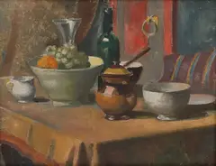Nature morte by Henrik Finne, 1929, Olje på lerret, sold Dec 2011