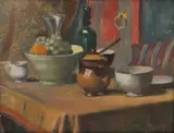 Henrik Finne, Nature morte, 1929, Olje på lerret