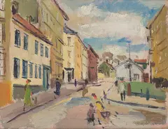 Christoffer Stixrud, Maridalsveien, Olje på plate