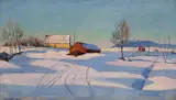 Arne Kavli, Vinterlandskap med gårdsbruk