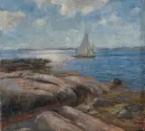 Thorolf Holmboe, Seilbåt i lett bris