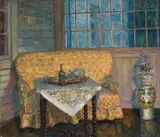 Thorolf Holmboe, Interiør, 1915, Olje på lerret