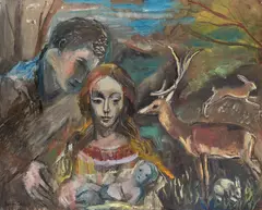 Joronn Sitje, Underet, 1940, Olje på lerret