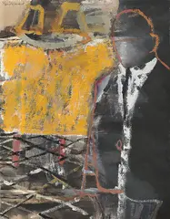 Ludvig Eikaas, Hovmesteren, Gouache på tykt papir