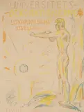 Edvard Munch, Mot lyset, Fargelitografi trykket i fiolett, gult