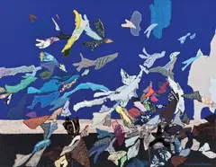 Nini Anker Dessen, Crescendo, Collage og applikasjon i tekstil