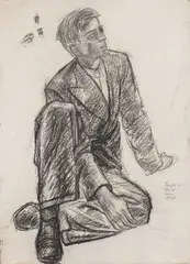 Henrik Sørensen, Disippel, Kullstift på papir