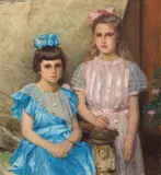 Eilif Peterssen, Portrett av Ruth og Ingeborg Manskow