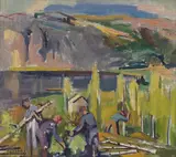 Thoralf Gjesdal, Lauving, Olje på lerret