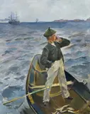 Christian Krohg, I leden, Olje på lerret