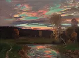 Christian Skredsvig, Solnedgang over Eggedal