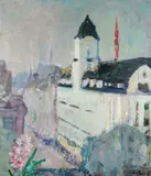 Bernhard Folkestad, Grand Hotel, Karl Johan, Oslo, Olje på lerret