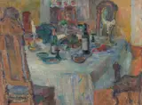 Søren Onsager, Stilleben, 1914, Olje på lerret