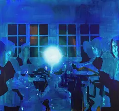 Kenneth Blom, Dinner, 2006, Olje på lerret