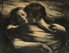 Odd Nerdrum, Kjærlighetspar, Litografi, lysmål