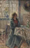 Karl Edvard Diriks, Sittende kvinne i interiør