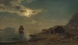 Amaldus Nielsen, Kystlandskap i måneskinn