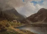 Lyder Wenzel Nicolaysen, Fra Bandakvannet, 1872, Olje på lerret