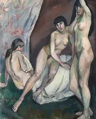 Jean Heiberg, Etter badet, 1914, Olje på lerret