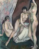 Jean Heiberg, Etter badet, 1914, Olje på lerret