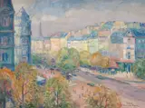Annar Eggen, Fra Paris, Olje på lerret