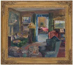 Bernhard Folkestad, Interiør, Olje på lerret