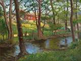 Marie Tannæs, Klesvask, Olje på lerret
