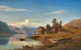 Amaldus Nielsen, Fra Rognaldsvåg i Kinn, 1867, Olje på lerret