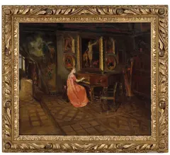Harriet Backer, Andante II, 1908, Olje på lerret