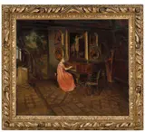 Harriet Backer, Andante II, 1908, Olje på lerret