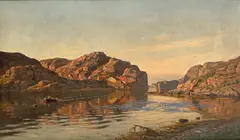 Amaldus Nielsen, Morgen, Ny-Hellesund, 1909, Olje på lerret