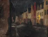 Frits Thaulow, Gate i Dieppe, natt