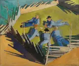 Carl von Hanno, Kortspillere, Olje på lerret