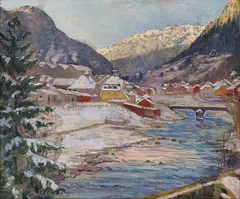 Helene Gundersen, Fra Rjukan, Olje på lerret