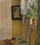 Eilif Peterssen, Interiør med katt