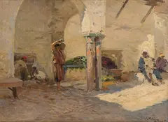 Wilhelm Peters, Fra Tunis, 1919, Olje på lerret