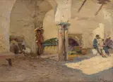 Wilhelm Peters, Fra Tunis, 1919, Olje på lerret