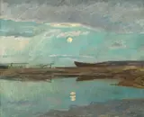 Eilif Peterssen, Kystlandskap i måneskinn