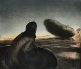 Odd Nerdrum, Skyen, Litografi, lysmål