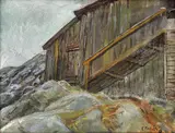Fra skjærgården by Christian Krohg, Olje på plate, sold Jun 2009
